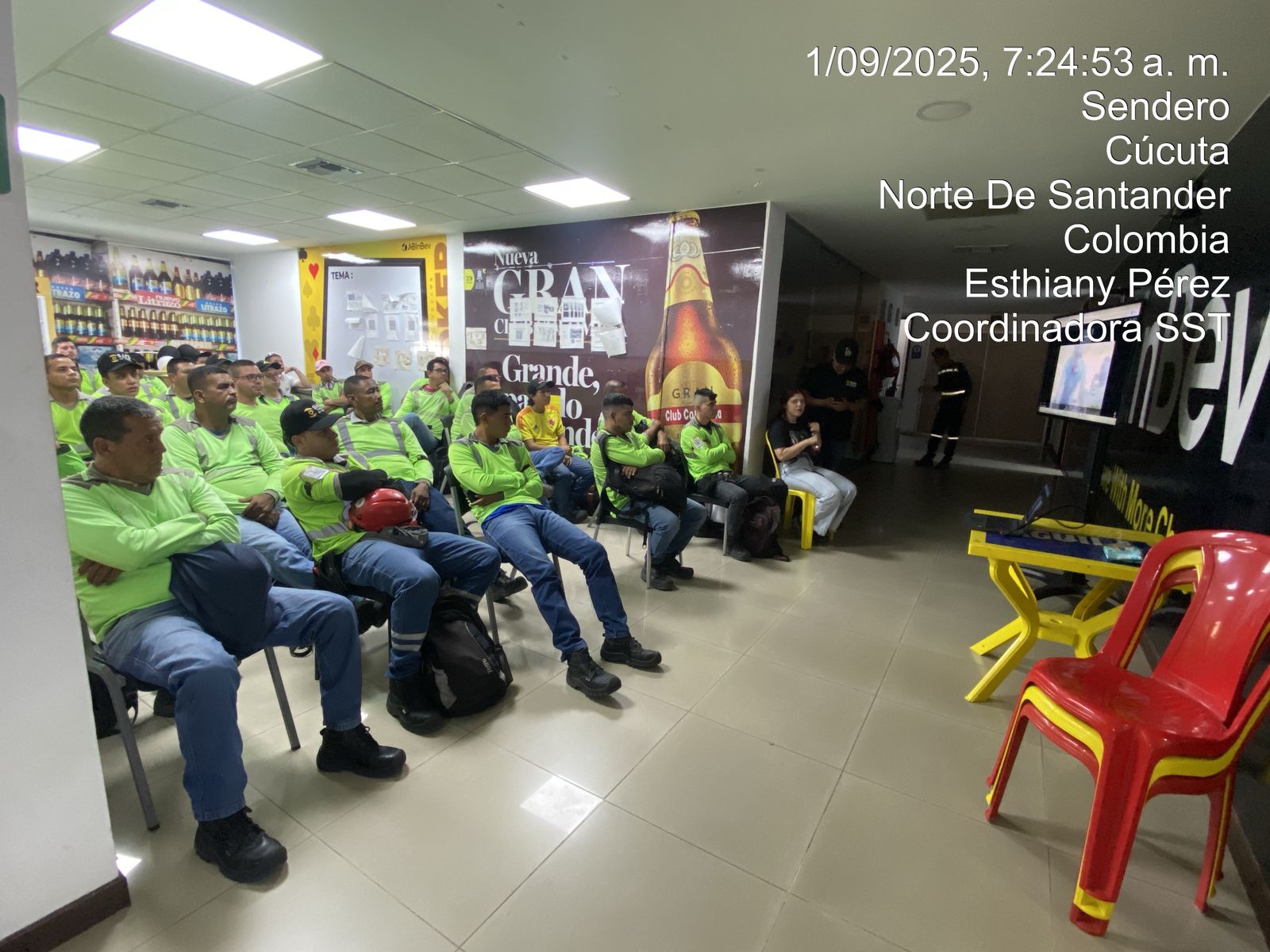 Evidencia de capacitación